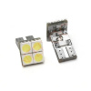 SuperLight Superlight LED autožiarovka T10 W5W 12V 4 Led diódy čelné SMD 5050 biela 6500K CANBUS