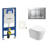 Siko Cenově zvýhodněný závěsný WC set Geberit do lehkých stěn / předstěnová montáž+ WC SAT Infinitio GES3INF7