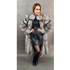 Max Original Leather Kožuch z pravej kožušiny líšky 176 Lungo silver (44 M) - Silver - 44