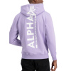 Alpha Industries Back Print Hoody pánska mikina pale violet Veľkosť: 3XL, Farba: fialová
