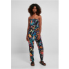 Ladies Viscose Bandeau Jumpsuit - blackfruity 4XL