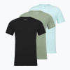 Pánske tričko Calvin Klein LV00NB4185 Crew Neck 3 pcs. black in sea spray emb/sea spray in