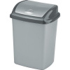 Strend Pro Kôš Curver® DOMINIK 25L, stříbrná/grafitová, na odpad
