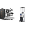 Rocket Espresso Appartamento, black/copper + Eureka Atom Specialty 75, chrome
