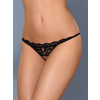 Obsessive AKCE Sexy tanga 831 - THC thong otevřené - Obsessive - S/M - černá