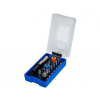 18-Bit Box SUPER LOCK 18dílná sada bitů SUPER LOCK vč. držáku bitů SLIM a magnetických nástavců SUPER LOCK (C6.3/25 mm: PH1, 2× PH2, PH3, PZ1, 2× PZ2, PZ3, F4, - 65405326