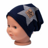 Detská čiapka bavlna, Baby Star, Baby Nellys, granát 92-98 (18-36m)