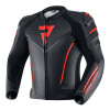 Kožená bunda REBELHORN FIGHTER BLACK / FLO RED 60