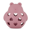 PETITEMARS PETITE&MARS Hračka silikónová s hrkálkou Bear Basil Variant: PETITE&MARS Hračka silikónová s hrkálkou Bear Basil Dusty Rose 0m+