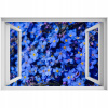 Samolepiaca 3D dyha Zábudkové okno 90x60 (Samolepiaca 3D dyha Zábudkové okno 90x60)