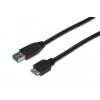 Assmann AK-300116-010-S USB 3.0, USB A M(plug)/microUSB B M(plug), 1m, černý