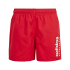 adidas Sportswear Essentials Logo CLX Swim Shorts Juniors Scarlet/Wht 9-10 Years