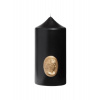 Trudon Cameo Pillar sviečka čierna 15 cm