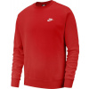 Pánske mikiny Nike Swoosh Club Crew M - Červený (XL)