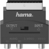 Hama S-Video / cinch AV adaptér [1x zásuvka S-Video - 3x cinch spojka] čierna; 00205268