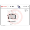 BREMBO Sada brzdových platničiek kotúčovej brzdy BREMBO P 85 017