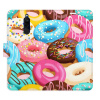 Flip pouzdro iSaprio s kapsičkami na karty - Donuts Pattern 02 pro mobil Xiaomi Redmi 8 (Flip knížkové pouzdro, kryt, obal iSaprio s kapsičkami na karty a motivem Donuts Pattern 02 pro mobilní telefon