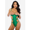 Zelené open bra body Cleopatra