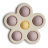 Mushie Silikónová hračka Pop-it Flower Varianta: soft-lilac-pale-daffodil-ivory