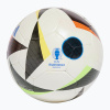 Futbalová lopta adidas Fussballliebe Training Sala Euro 2024 white/black/glow blue veľ. 4 (4)