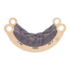 Sivá/v prírodnej farbe hojdačka z borovicového dreva 39x75x38 cm Montessori – Meowbaby