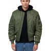 Pitbull West Coast zimná bunda pánska MA 1 VERANO olive zelená