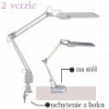 Kozmetická lampa strieborna