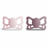 DVOJBALENIE ANATOMICKÝCH CUMLÍKOV FRIGG BUTTERFLY WHITE LILAC/ TWILIGHT MAUVE, 6-18M, SILIKÓN
