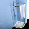 POLYSAN EASY LINE štvrťkruhová sprchová zástena 800x800mm, číre sklo EL2515