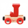 Bigjigs Rail Vagónik drevenej vláčikodráhy Písmeno J