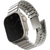 Uniq Strova Mag článkový oceľový na Apple Watch 49/45/44/42mm, Titanium Silver UNIQ-49MM-STRVMSIL