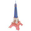 Woodcraft Dřevěné 3D puzzle Eiffelova věž v barvách Francie