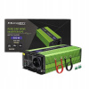 Qoltec 51940 12V/230V, 300W/600W čistý sinus s funkcí UPS, LCD display