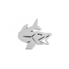 Delphin 3D nálepka PIKE - Chróm