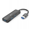 C-TECH HUB USB, UHB-U3-AC, 1x USB-A 3.0, 2x USB-A 2.0,1x USB-C, černá (UHB-U3-AC)