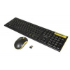 EVOLVEO EVOLVEO WK-160, set bezdr. klávesnice a myši, USB, 2,4GHz, CZ/US, černo-žlutý