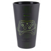 CurePink Černá sklenice Xbox: Controller 400 ml