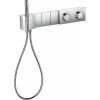 Axor Edge - Modul termostatu Select 540/100 pod omietku pre 3 spotrebiče - diamantový brus, chróm 46711000