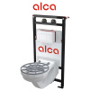 ALCADRAIN A108F SET 5v1 Montážny rám, výlevka, mriežka, izolačná doska, tlačidlo (ALCADRAIN A108F SET 5v1 Montážny rám, výlevka, mriežka, izolačná doska, tlačidlo)
