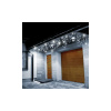 Springos LED kvaple - 22,5m, 500LED, IP44, studená biela + záblesky