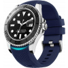 PÁSIK NA HODINKY Samsung Galaxy Watch/Huawei Watch MODRÝ SILIKÓN 22 mm