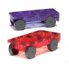 Valtech Magna Tiles Magnetická stavebnica Cars - Autá - 2-dielna rozširujúca súprava Farebnosť: Fialová a Červená