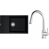 Set Franke G260O (dřez MRG 611-78 BB Onyx + baterie FS 3229.031 LINA NEW Chrom) 114.0700.724