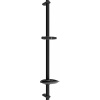 Mexen Sprchové súpravy - Sprchová tyč DB 75 cm s miskou na mydlo, bez batérie, čierna, 79384-70