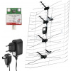 EMOS EM-025 venkovní anténa 0–100 km, DVB-T2, DAB, filtr LTE/4G 2703105000
