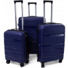 Sada 3 kufrov KEMER RGL PP3 Námornícka modrá