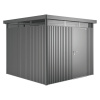Biohort Plechový domček HighLine H2 stand. dvere, tm.sivá, 275 x 195 x 222 cm