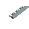 SP15 ukončovacia lišta C ACARA, PVC tm. sivá, 10 mm, 2,5 m