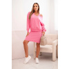 Kesi Set Alma - blúzka + pruhované šaty Farba: Ružová - svetlo, Veľkosť: UNI