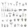 84PCS Retro Náhrdelník Charms Chic Alloy Prívesky (84PCS Retro Náhrdelník Charms Chic Alloy Prívesky)